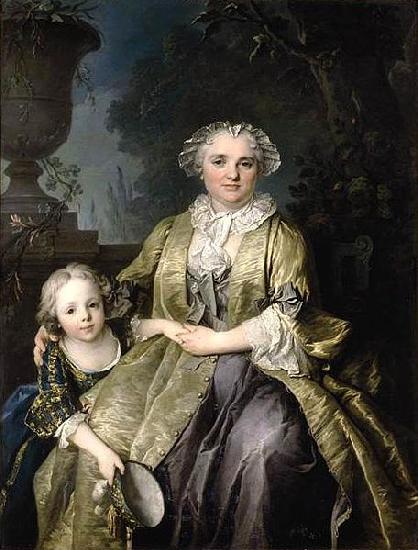 Louis Tocque and Her Daughter China oil painting art